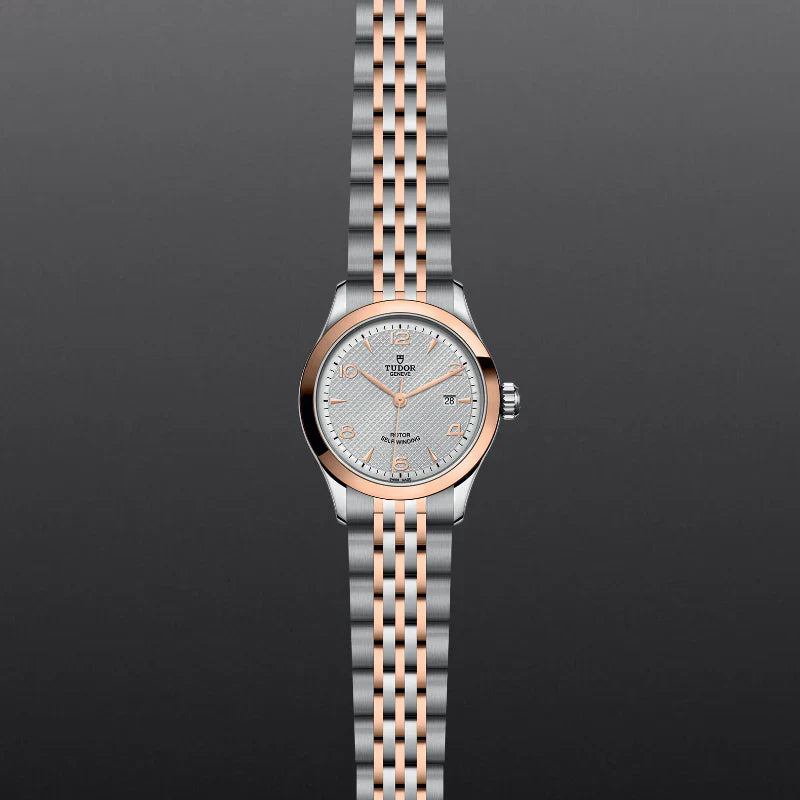 1926 28MM STEEL AND ROSE GOLD