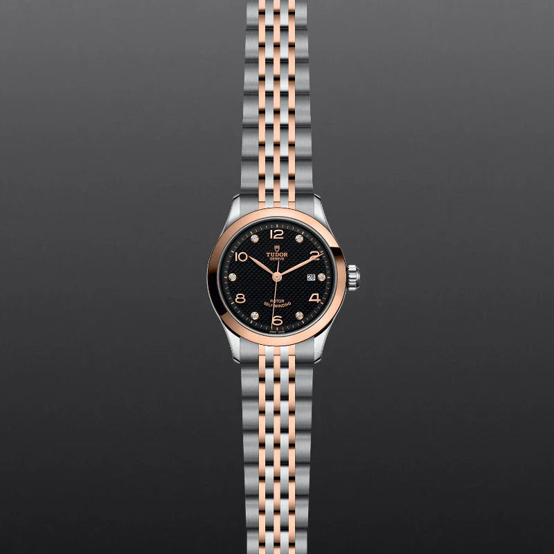 1926 28MM STEEL AND ROSE GOLD