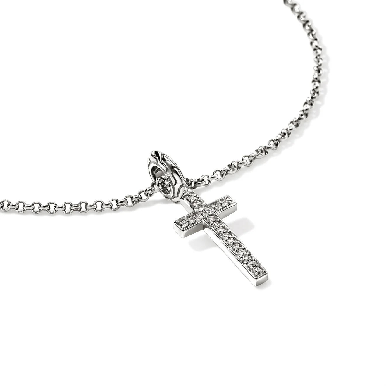 John Hardy Essentials Diamond Cross Pendant