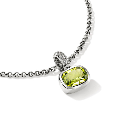 John Hardy Diamond and Peridot Pendant