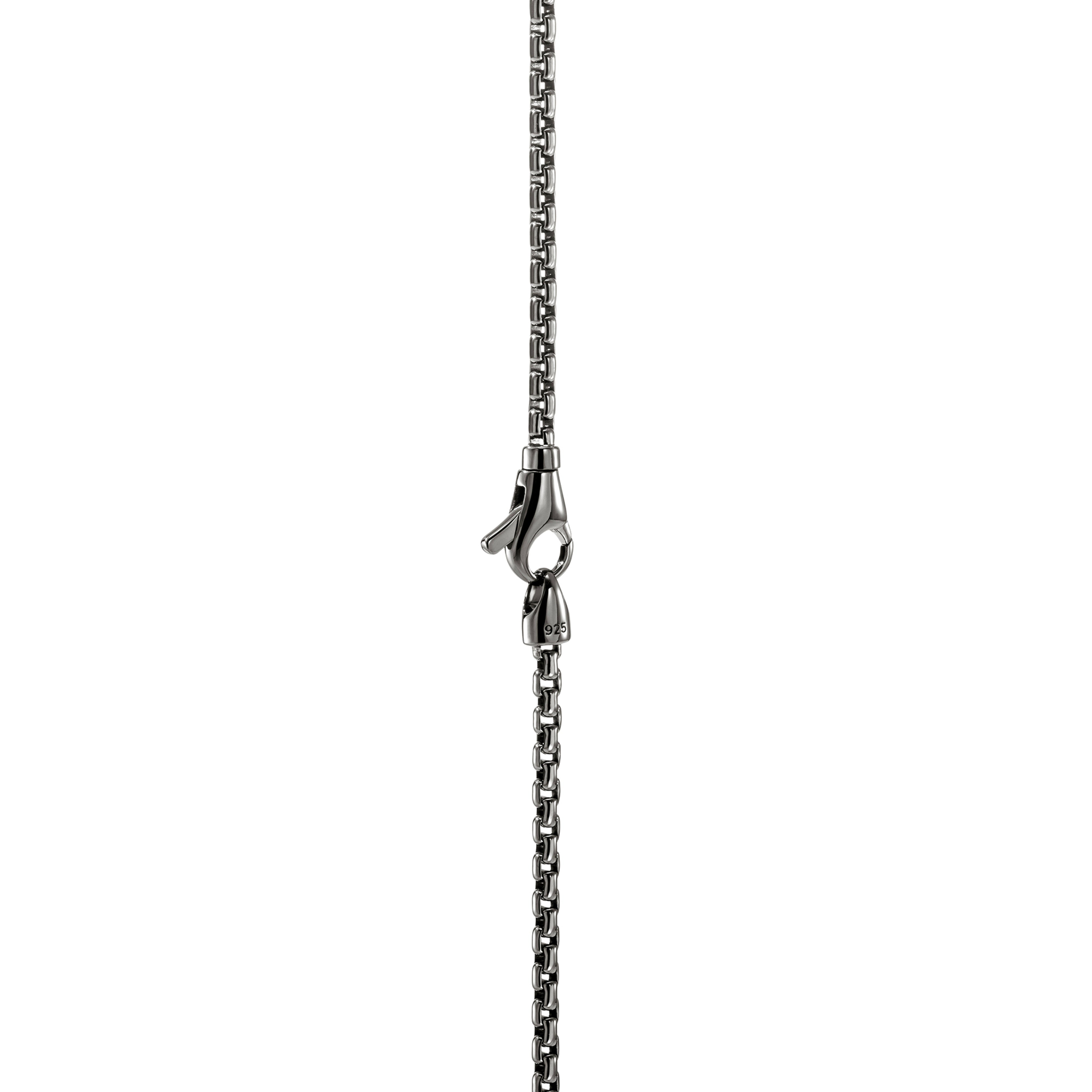 John Hardy Black Rhodium Tag Pendant