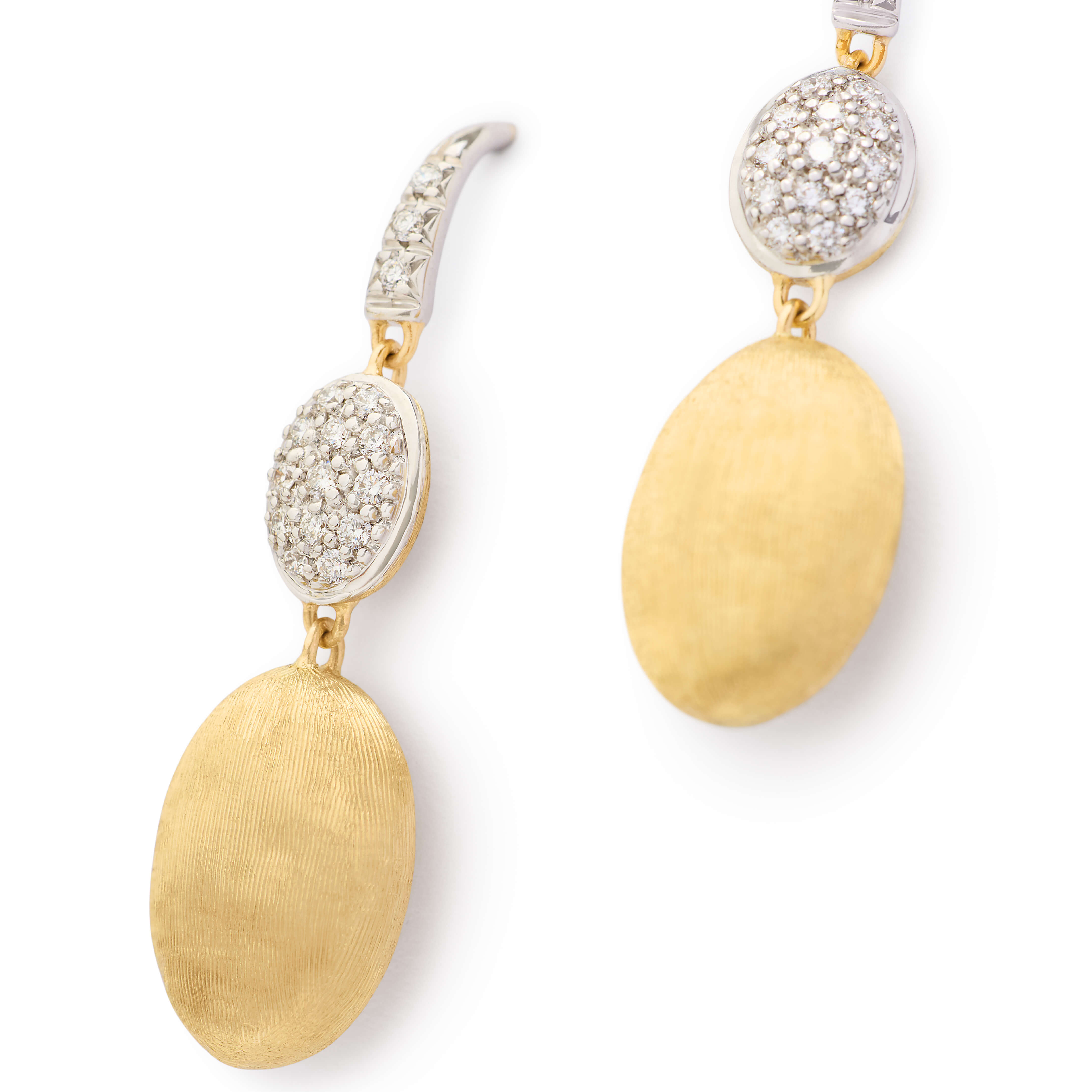 Marco Bicego Siviglia Collection Diamond Double Drop Earrings