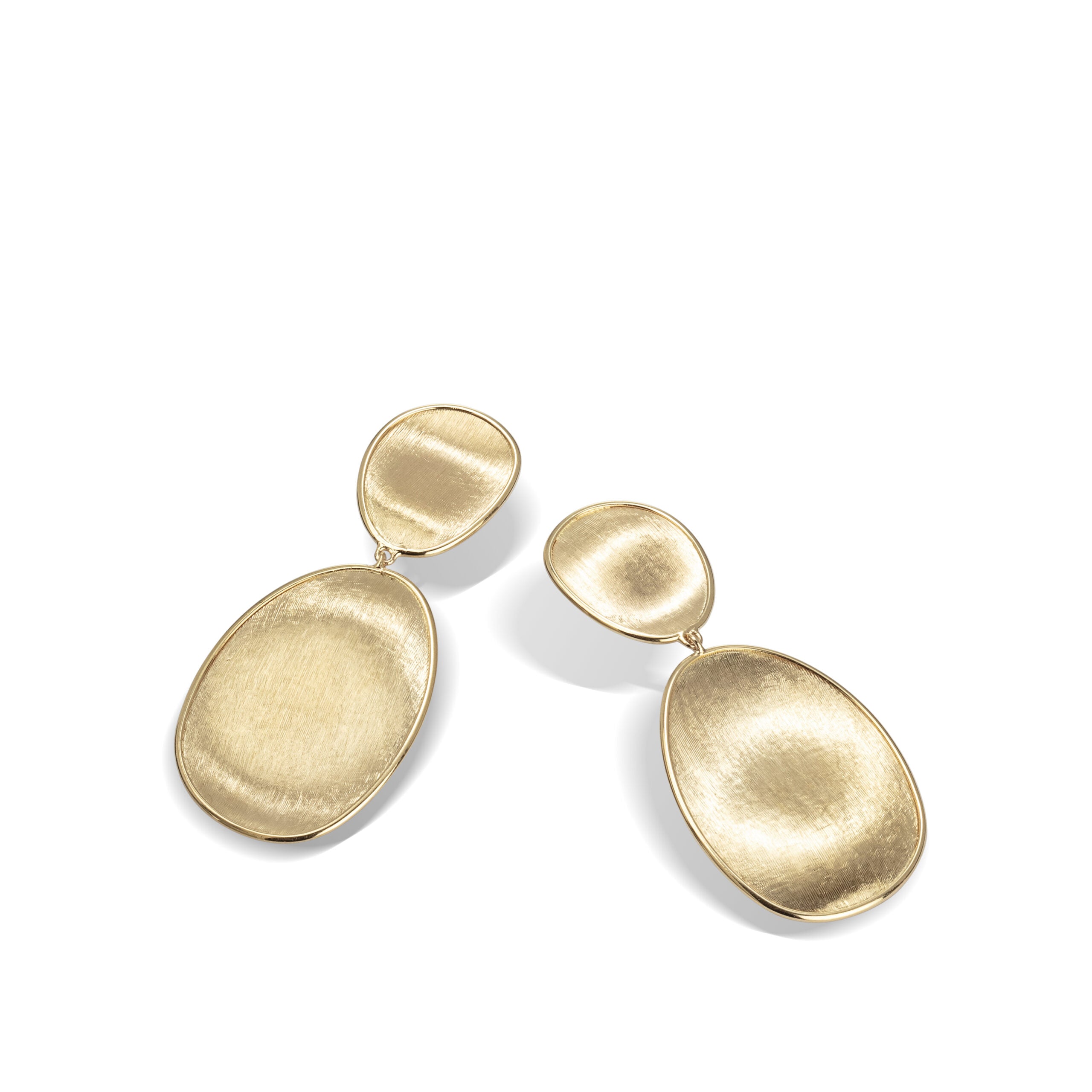 Marco Bicego Lunaria Collection 18k Yellow Gold Small Double Drop Earrings