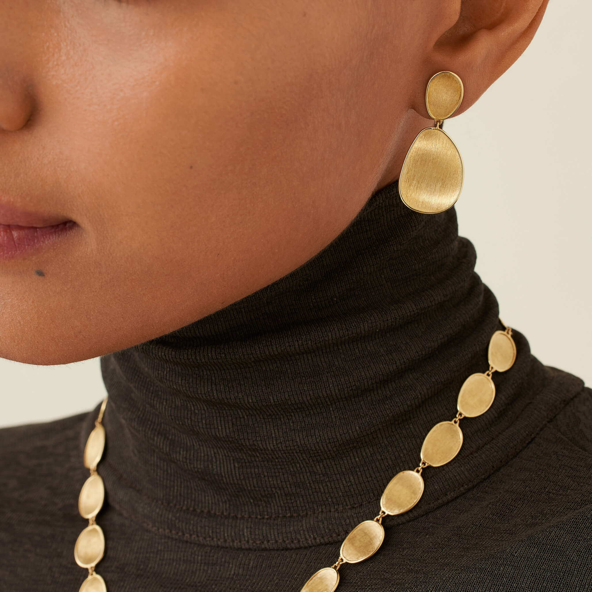 Marco Bicego Lunaria Collection Double Drop Earrings