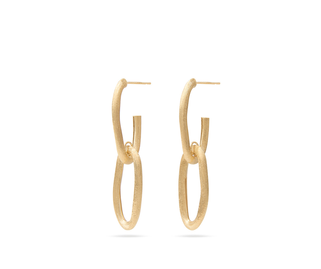 Marco Bicego Jaipur Link Collection 18K Yellow Gold Oval Double Link Earrings