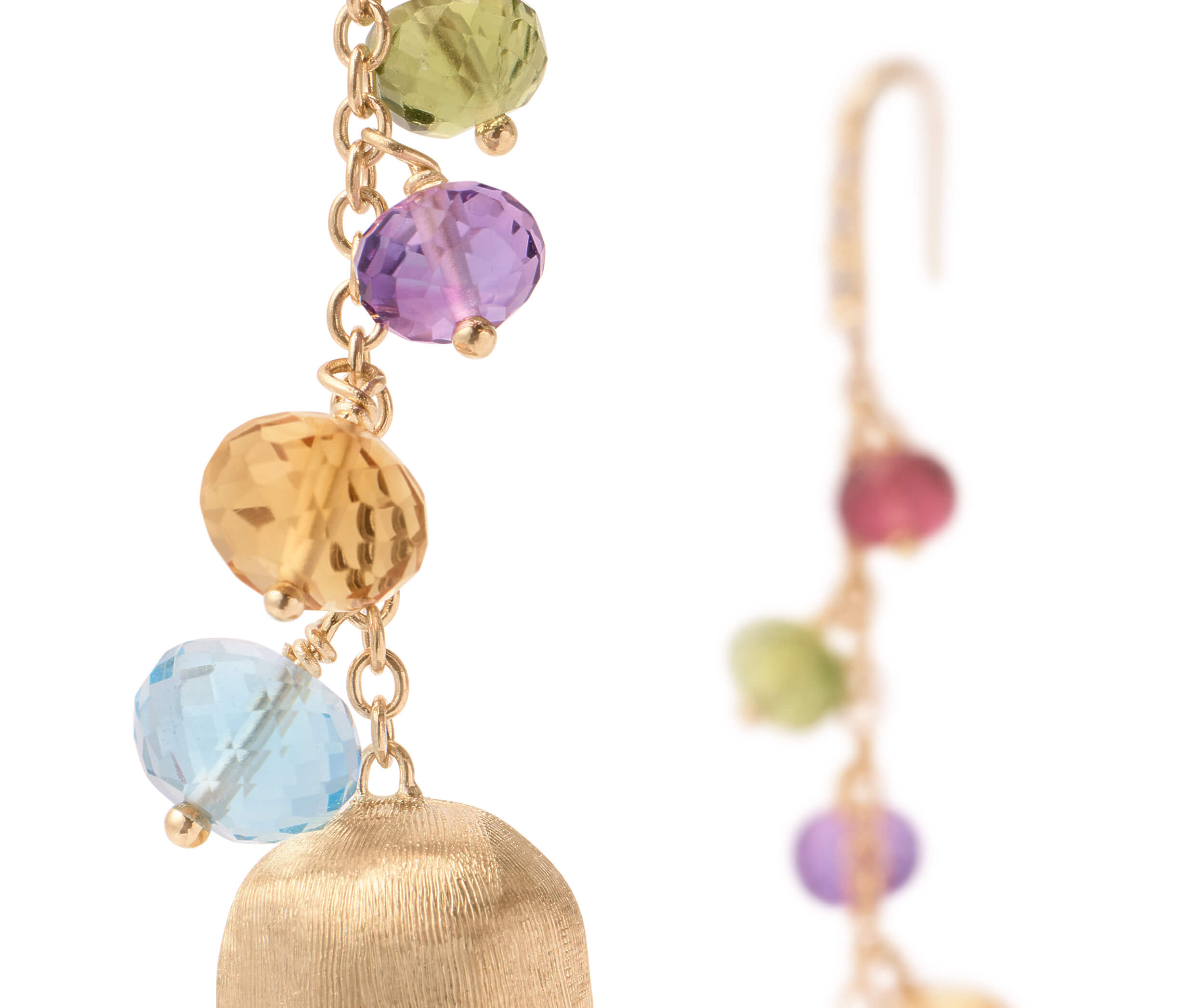 Marco Bicego Mixed Gemstone and Diamond Drop Earrings
