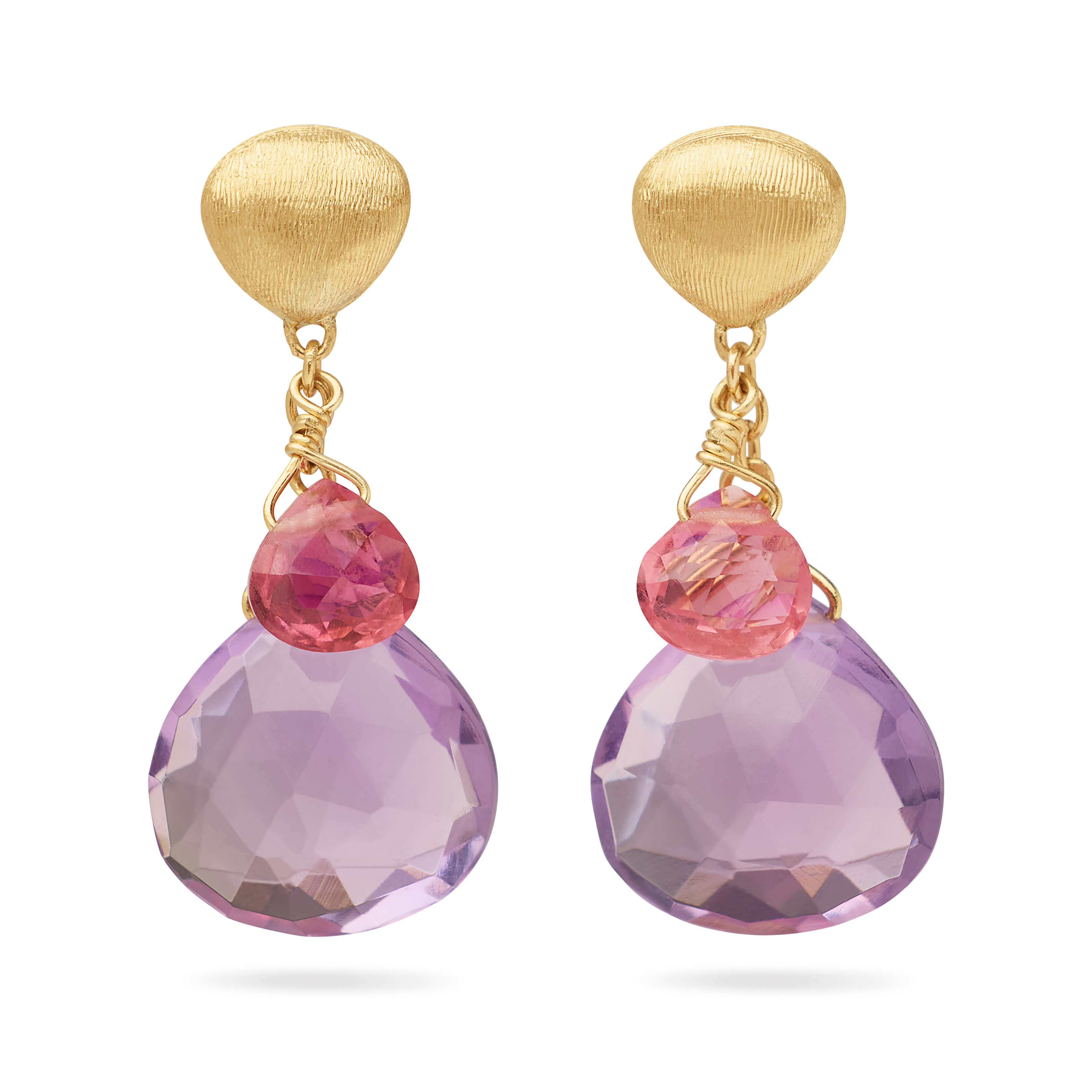 Marco Bicego Paradise Collection Mixed Gemstone Earrings