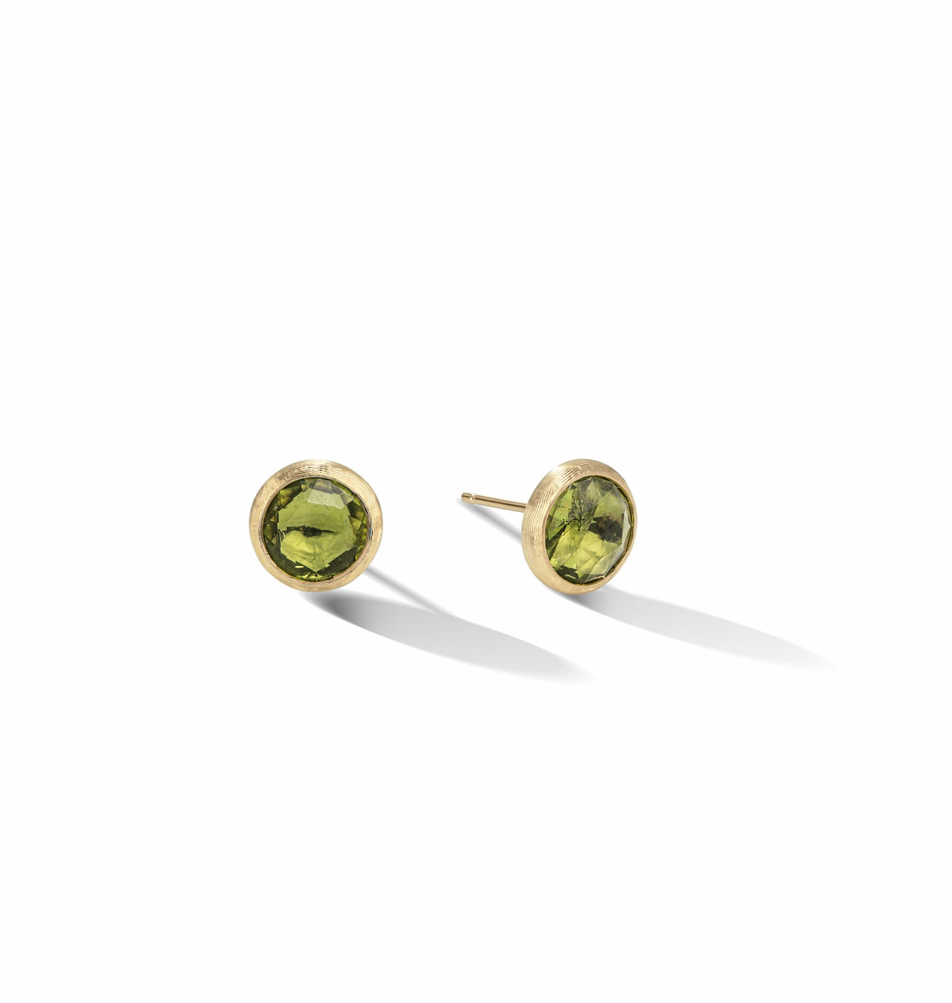 Marco Bicego Jaipur Color Collection 18k Yellow Gold Peridot Stud Earrings