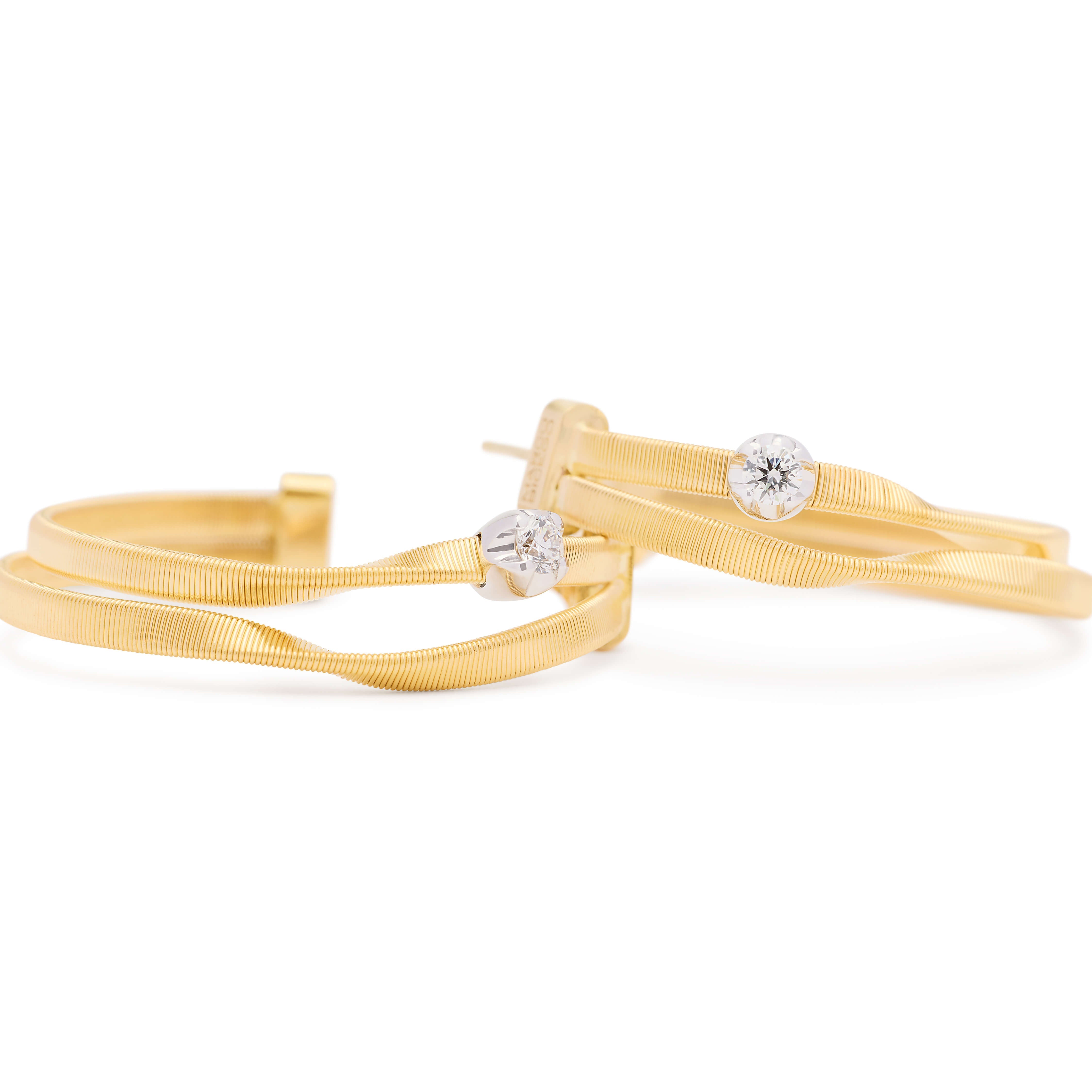 Marco Bicego Marrakech Collection Diamond Hoop Earrings