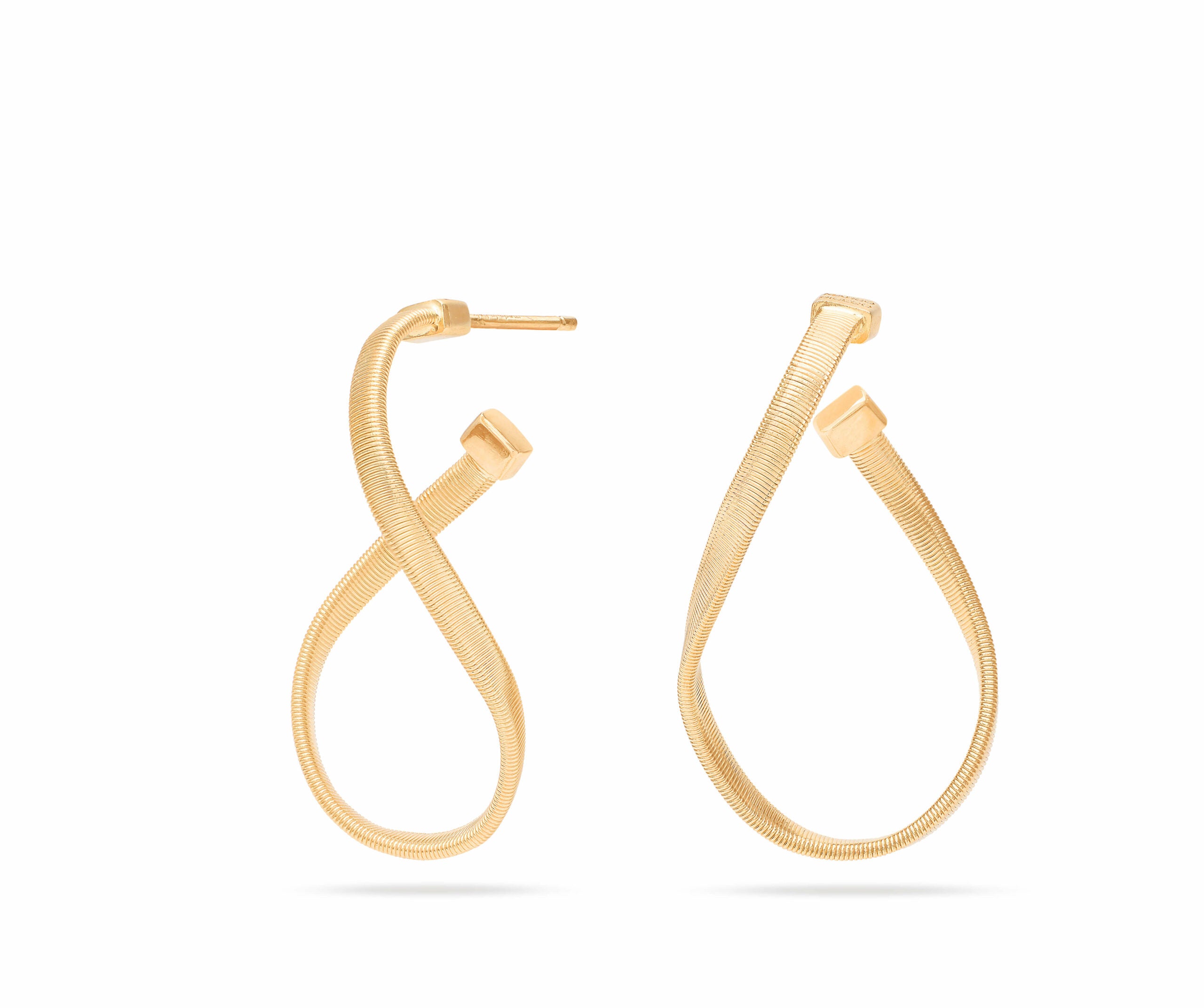 Marco Bicego Marrakech Collection 18K Yellow Gold Oval Twist Earrings