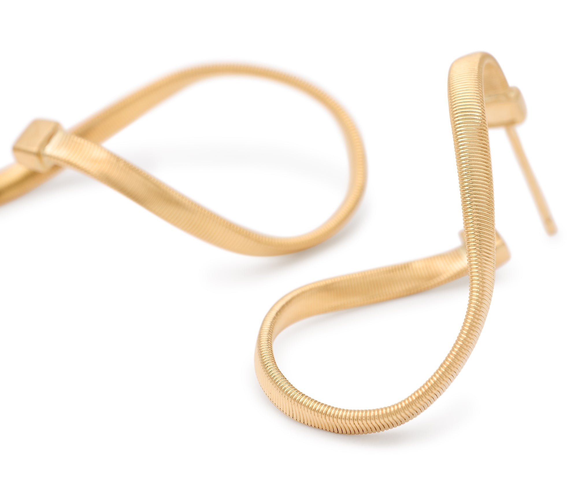 Marco Bicego Marrakech Collection 18K Yellow Gold Oval Twist Earrings