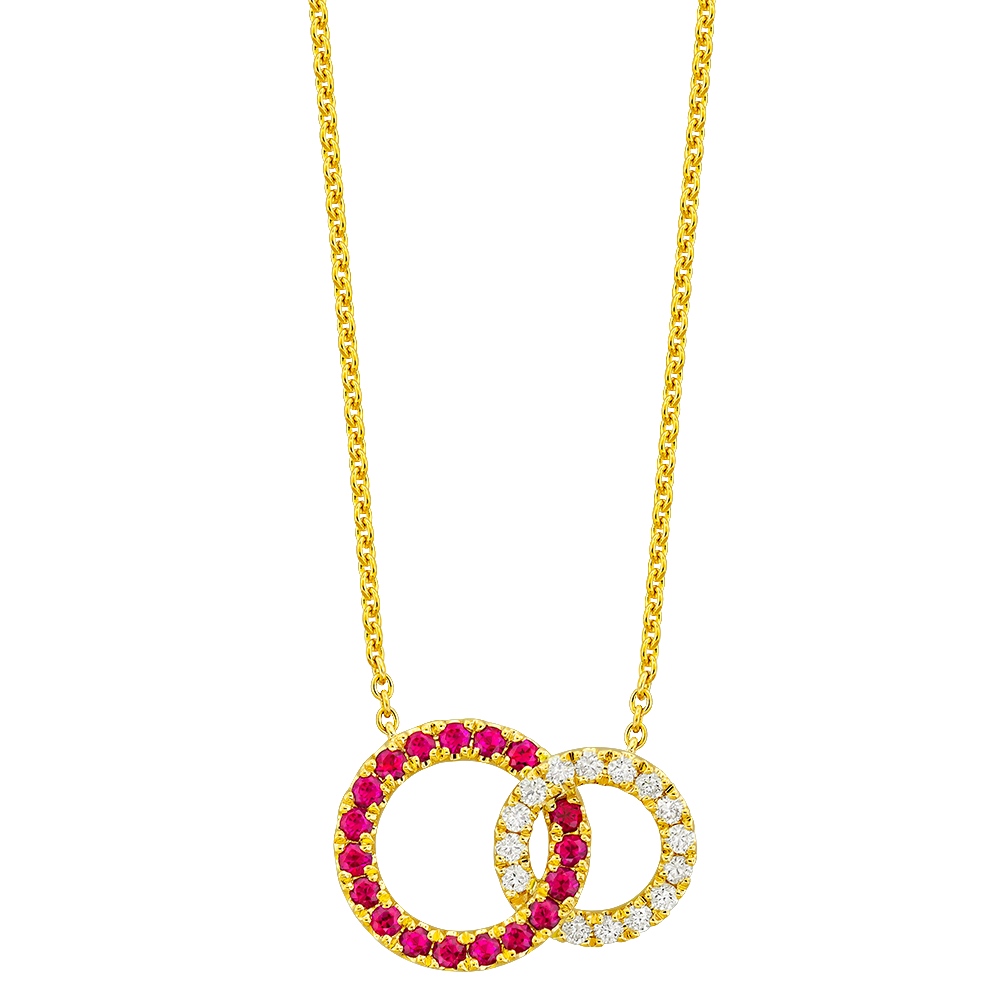 Ruby and Diamond Pendant