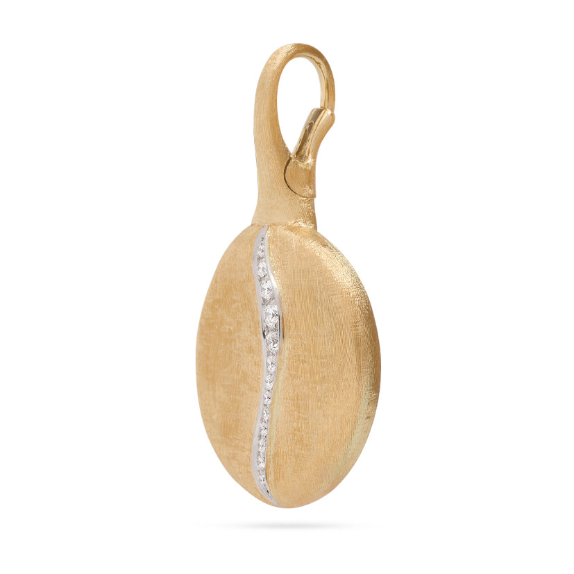 Marco Bicego Jaipur Gold Collection 18K Yellow Gold Diamond Accent Large Pendant