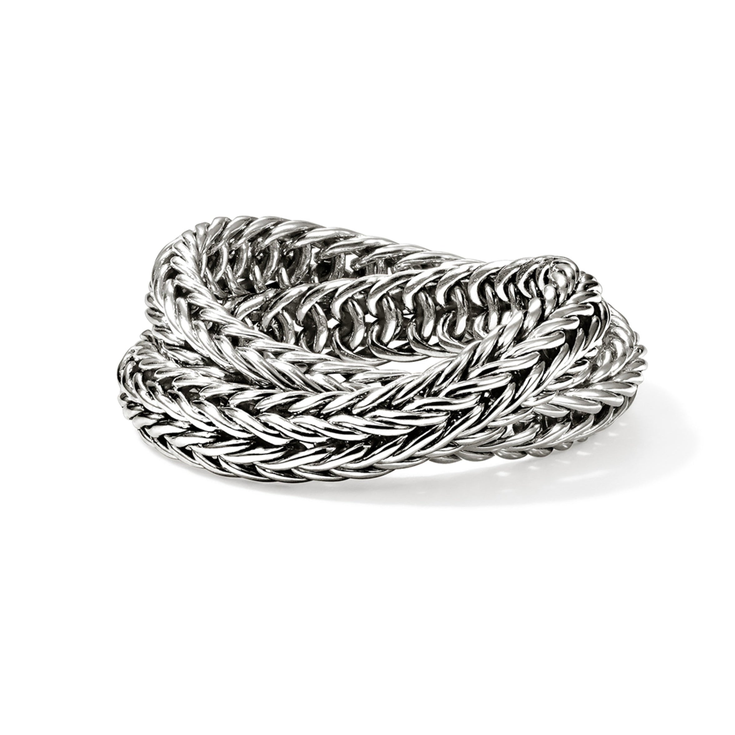 John Hardy Sterling Silver Crossover Ring