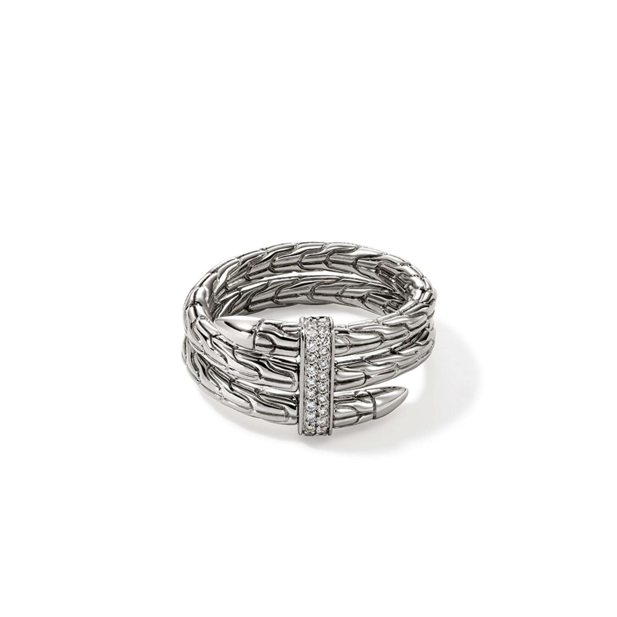 John Hardy Spear Collection Double Wrap Diamond Ring