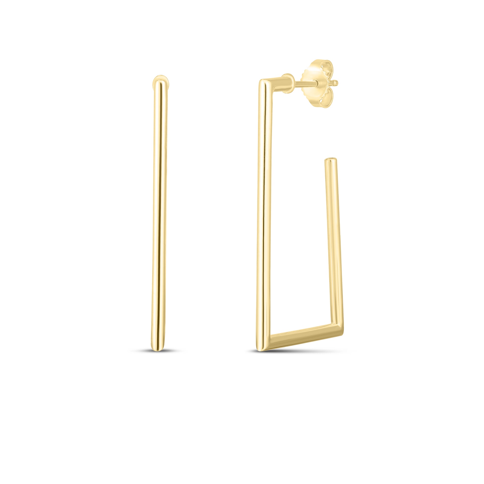 Roberto Coin Square Hoop Earrings