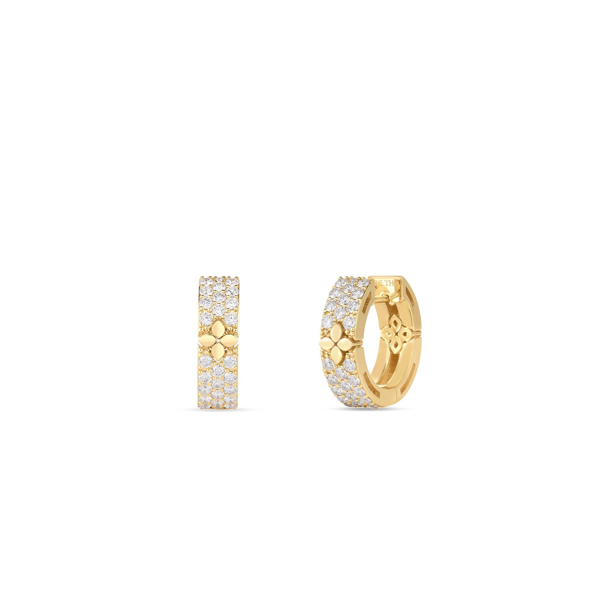 Roberto Coin Love in Verona Diamond Hoops