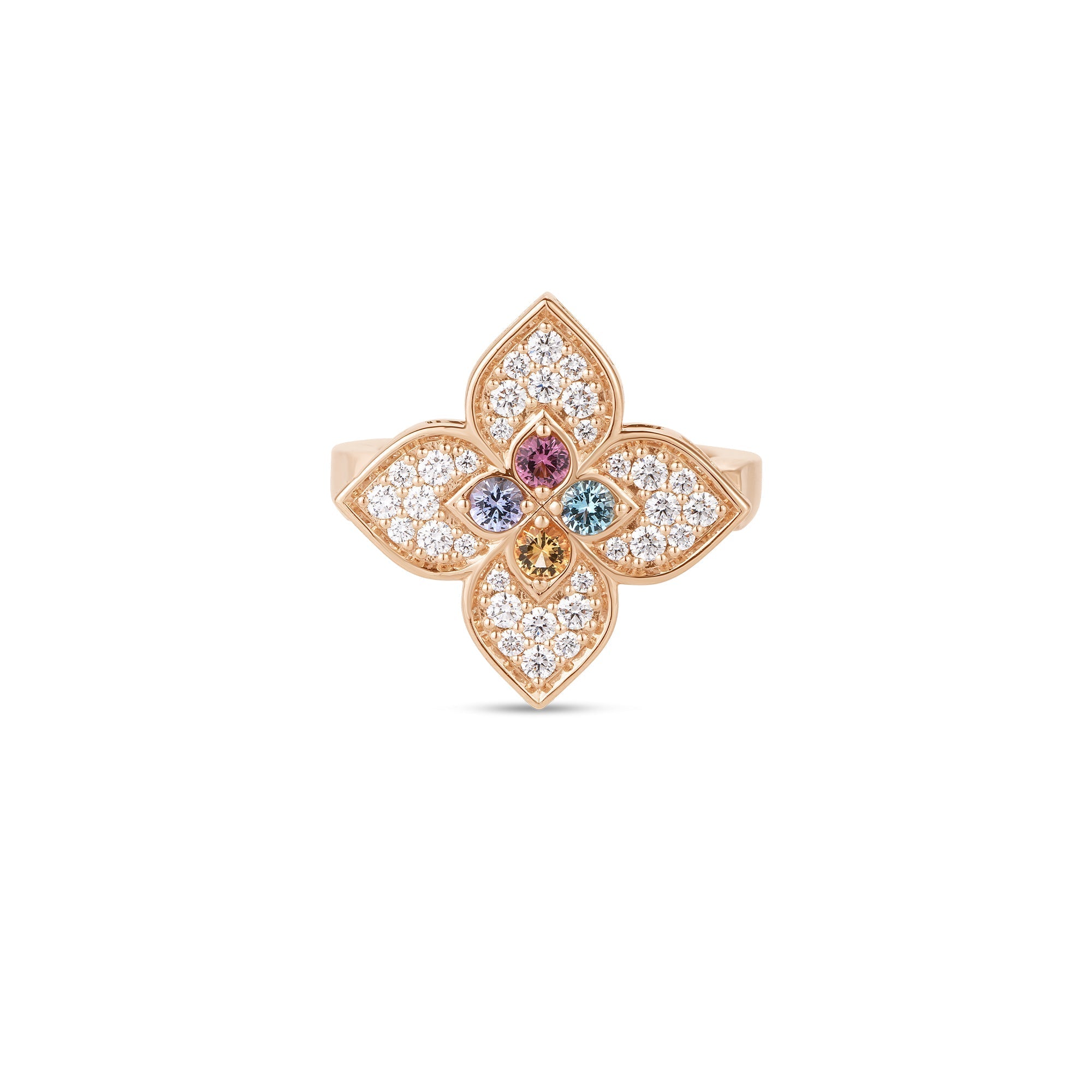 Roberto Coin Mixed Gemstone and Diamond Ring