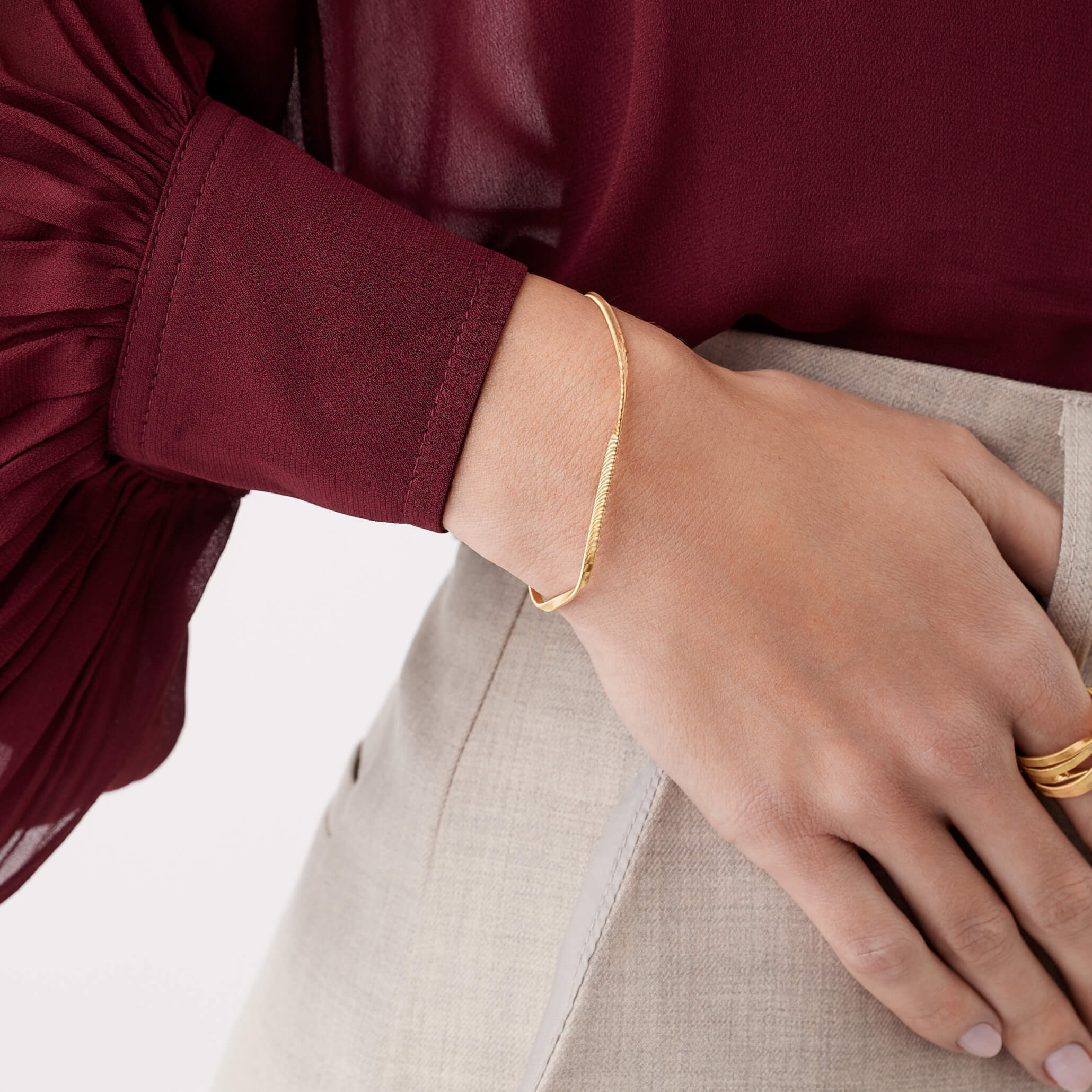 Marco Bicego Marrakech Collection 18k Yellow Gold Bangle