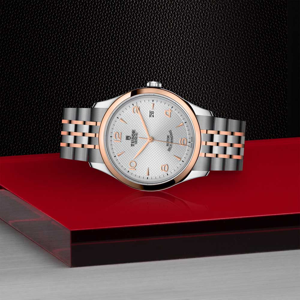 1926 41MM STEEL AND ROSE GOLD