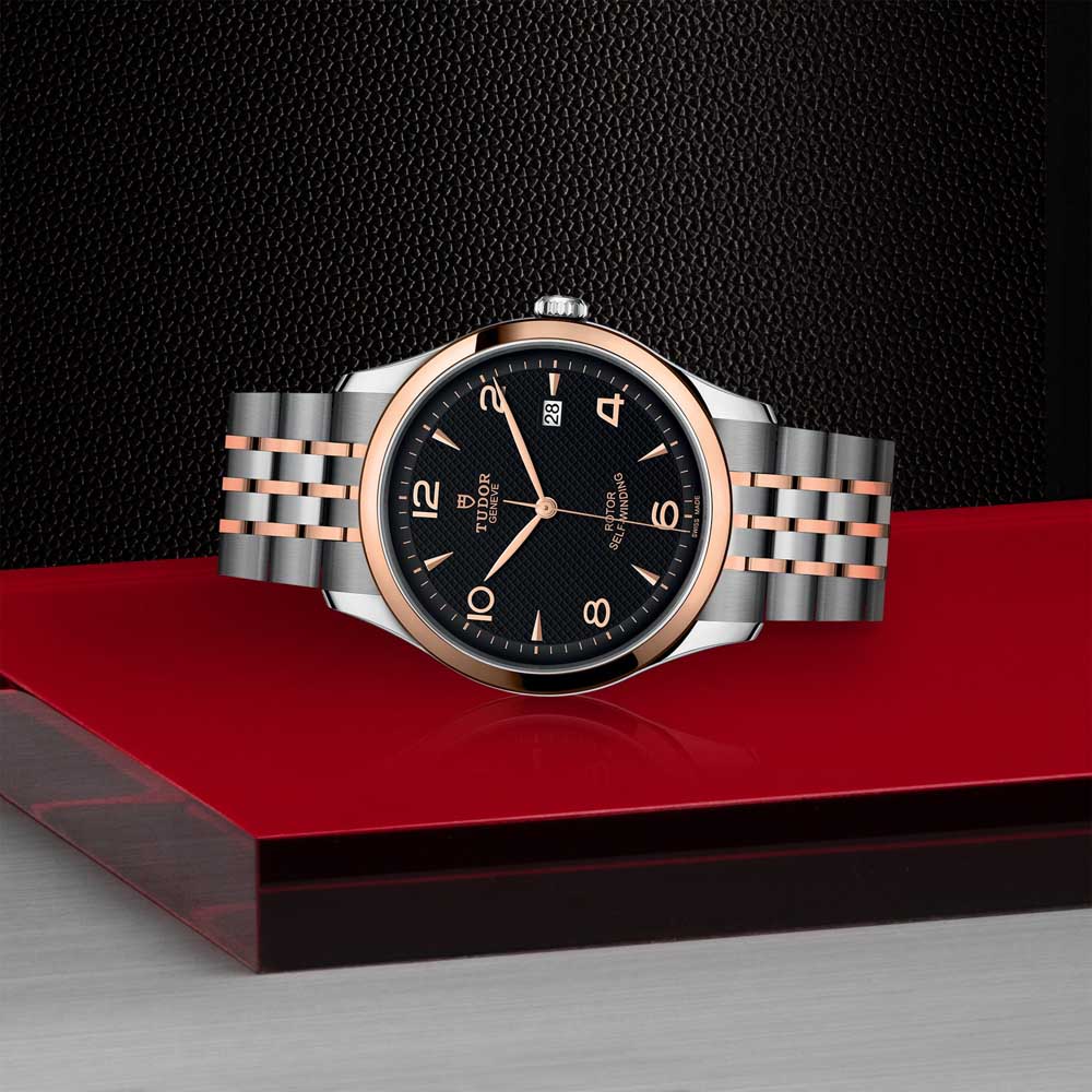 1926 41MM STEEL AND ROSE GOLD