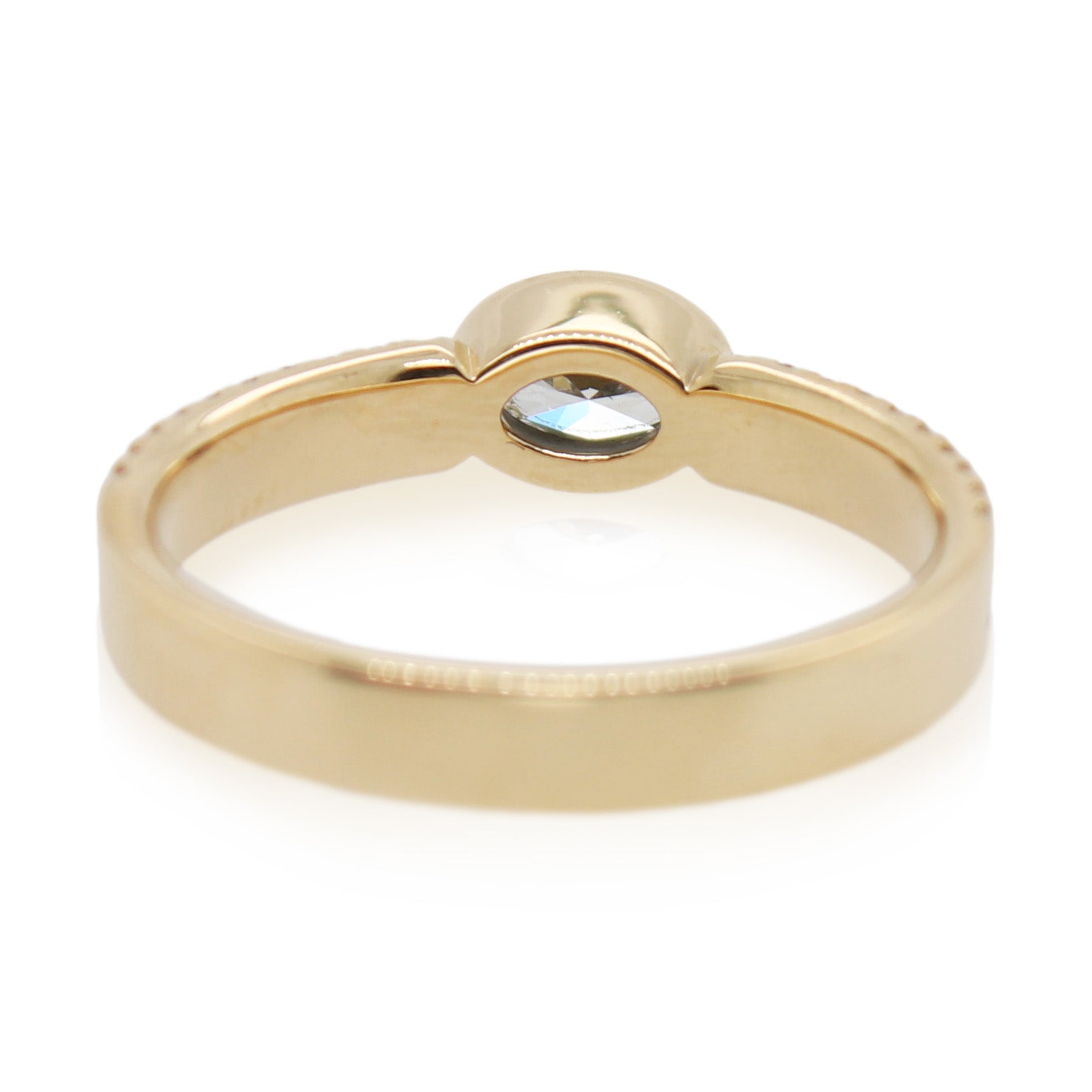 Precision Set East/West Bezel Set Diamond Ring