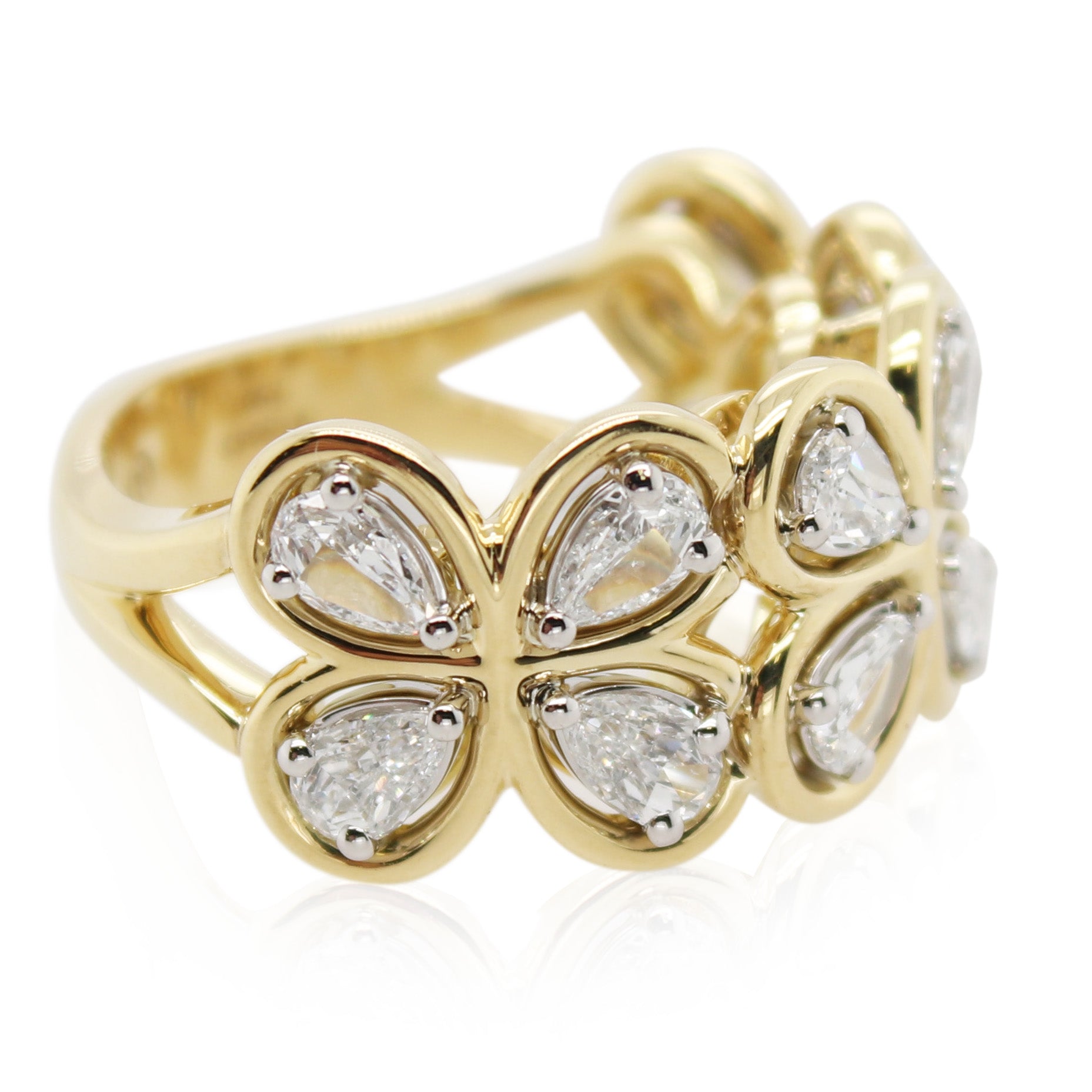 Christopher Designs Floral Diamond Ring