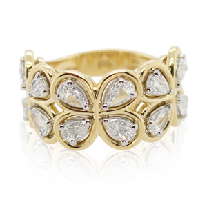 Christopher Designs Floral Diamond Ring