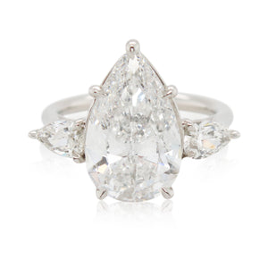 Diamonds of Wonder 5.01ct Pear Shaped Diamond Ring