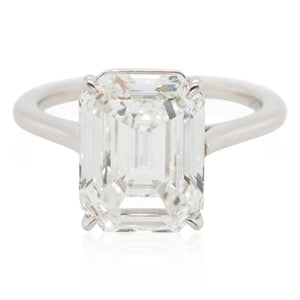 Diamonds of Wonder 5.06ct Emerald Cut Diamond Ring