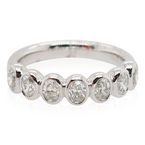 0.99ct Total Weight 7 Diamond Band