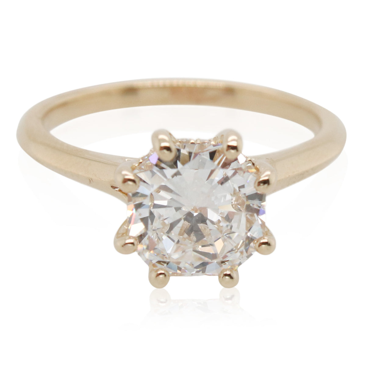 1.88ct Octagon Diamond Engagement Ring