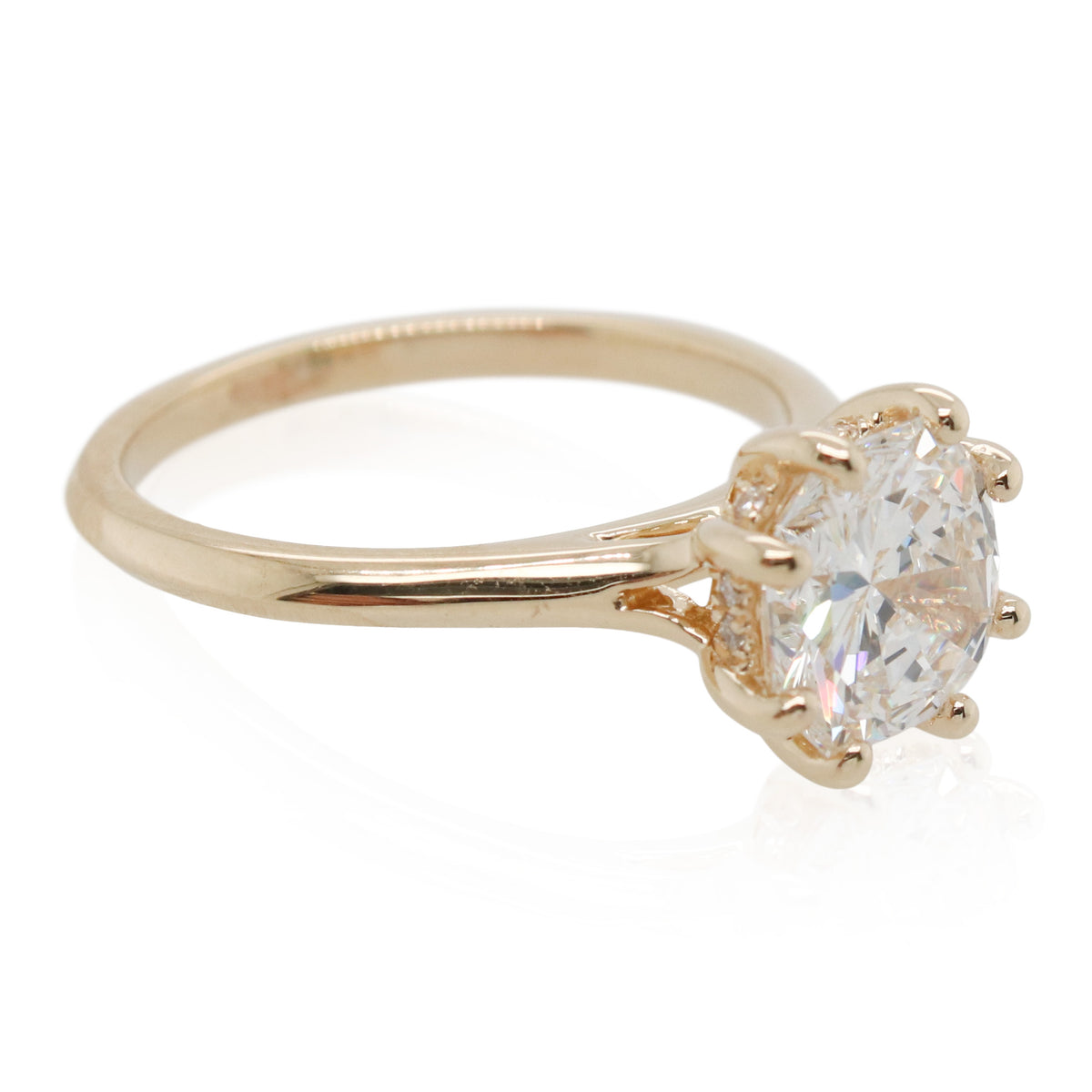 1.88ct Octagon Diamond Engagement Ring