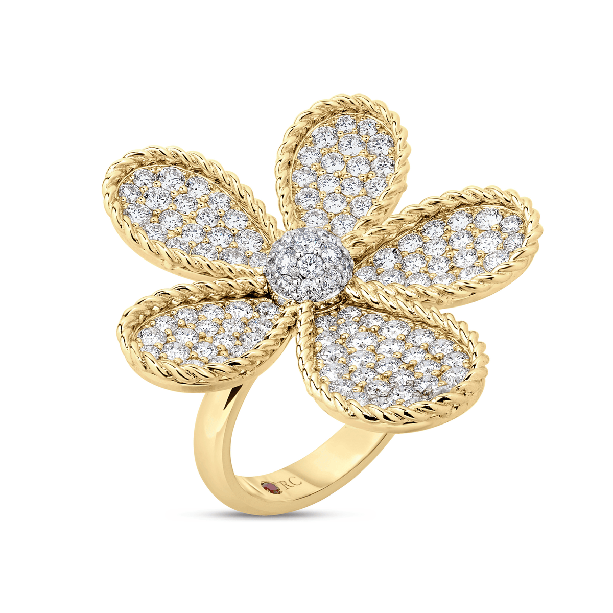 Roberto Coin Jasmine Large Flower Diamond Ring
