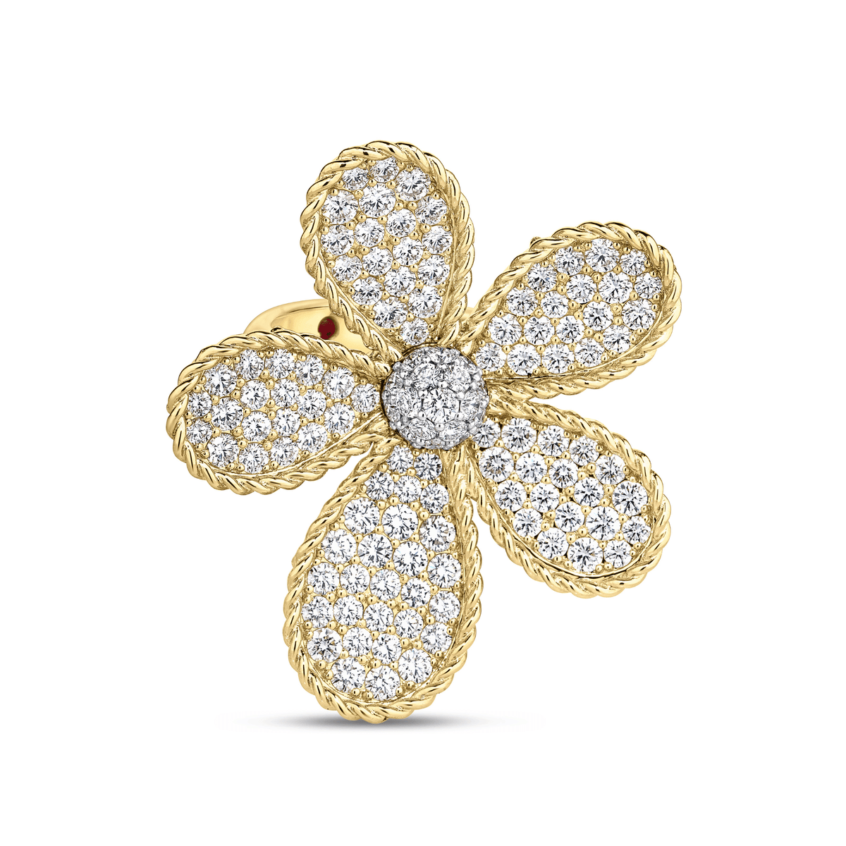 Roberto Coin Jasmine Large Flower Diamond Ring