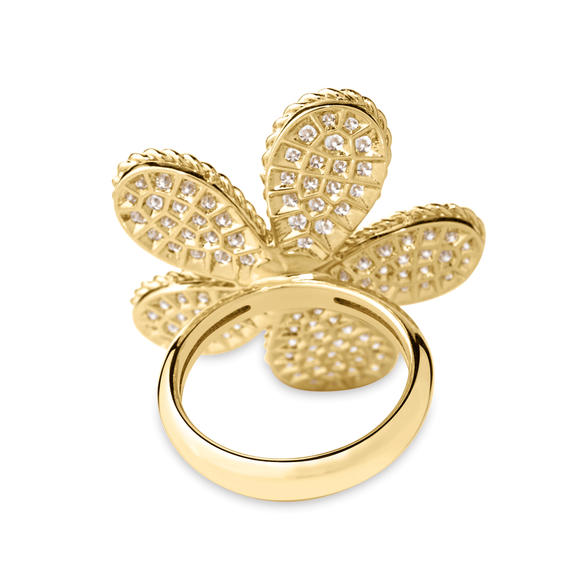 Roberto Coin Jasmine Large Flower Diamond Ring