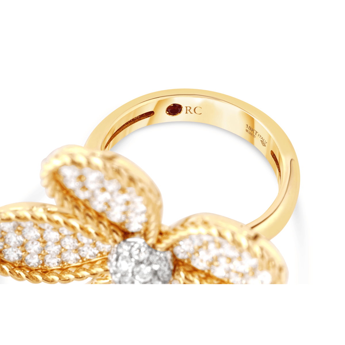 Roberto Coin Jasmine Large Flower Diamond Ring