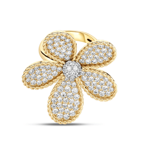 Roberto Coin Jasmine Large Flower Diamond Ring