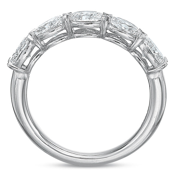 Oval Diamond 5 Stone Band