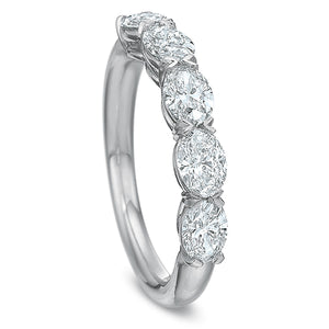 Oval Diamond 5 Stone Band