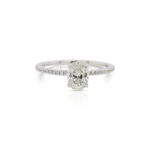 Oval Diamond Engagement Ring