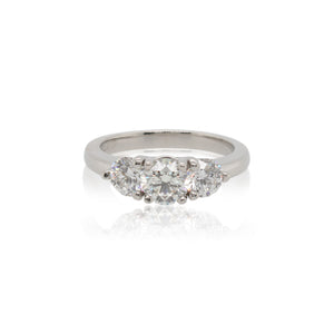 0.71 Carat Diamond Three Stone Ring