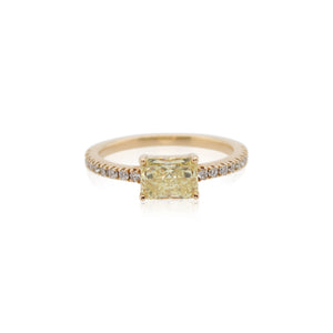 Fancy Intense Yellow Diamond Ring