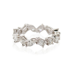 Multi-Shaped Diamond Eternity Band