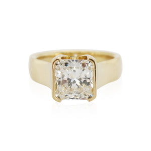 Square Radiant Cut Diamond Ring