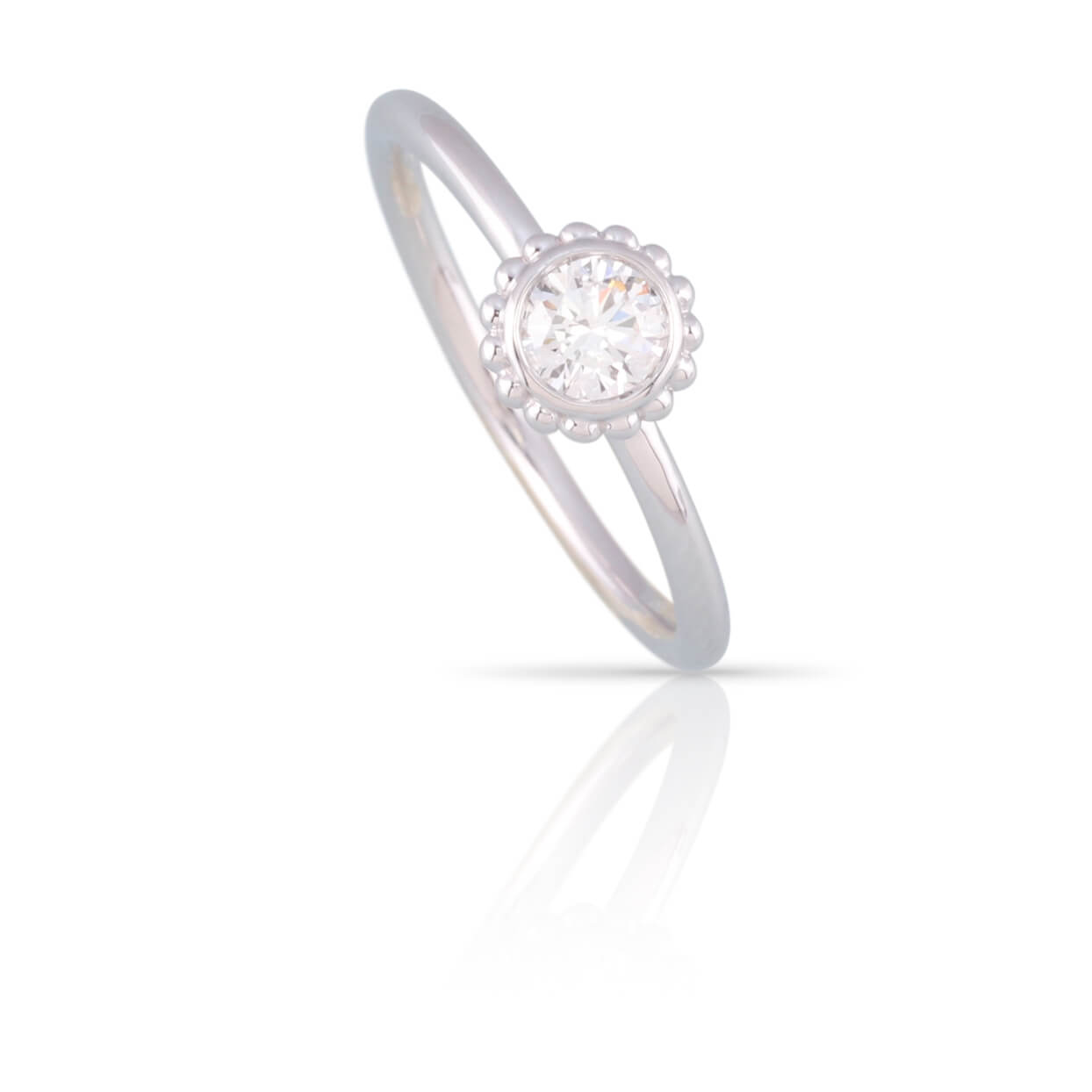 Diamonds of Wonder Beaded Bezel Diamond Ring