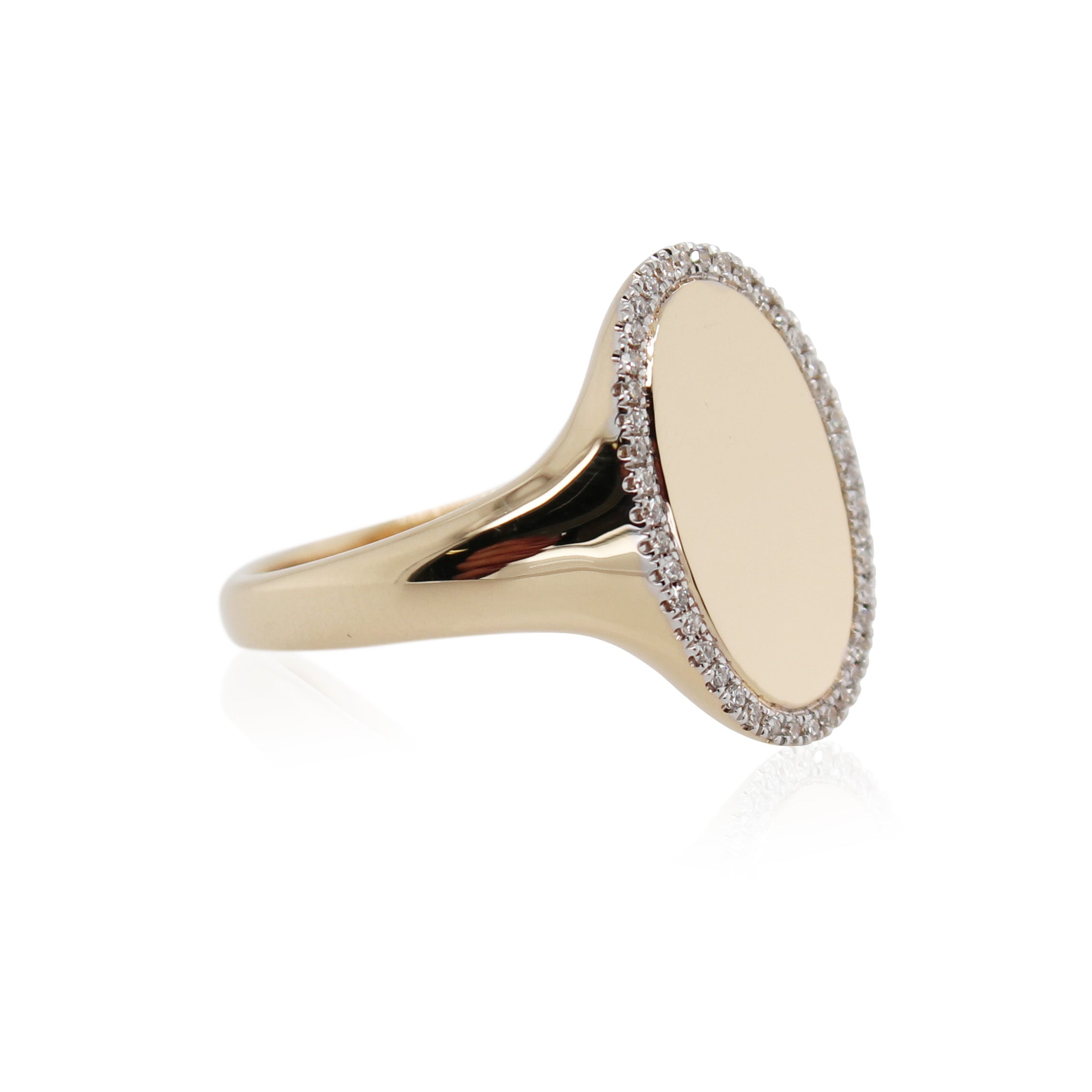 Yellow Gold Diamond Halo Ring