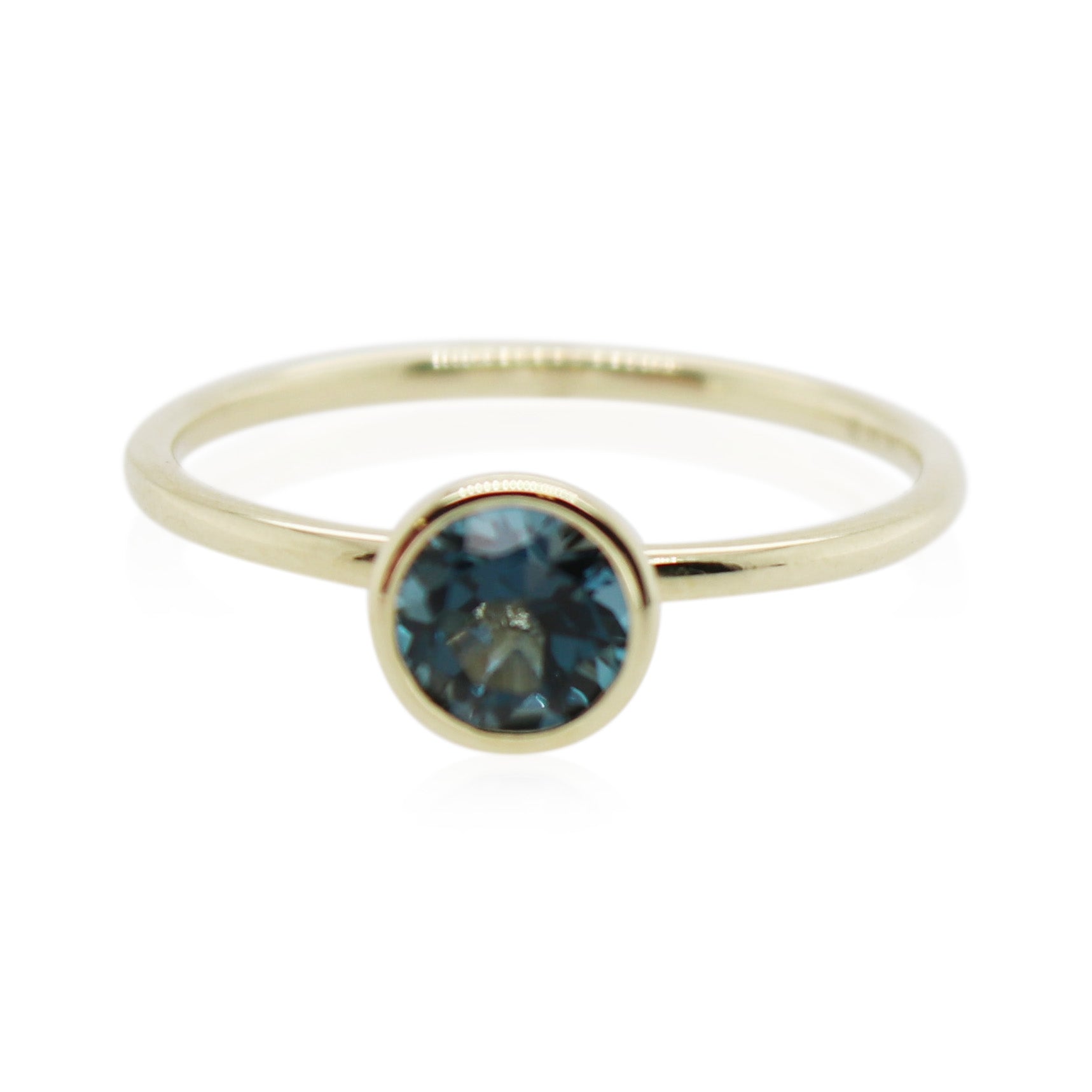0.57ct London Blue Topaz Solitaire Ring