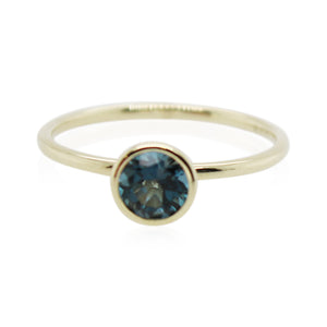 0.57ct London Blue Topaz Solitaire Ring