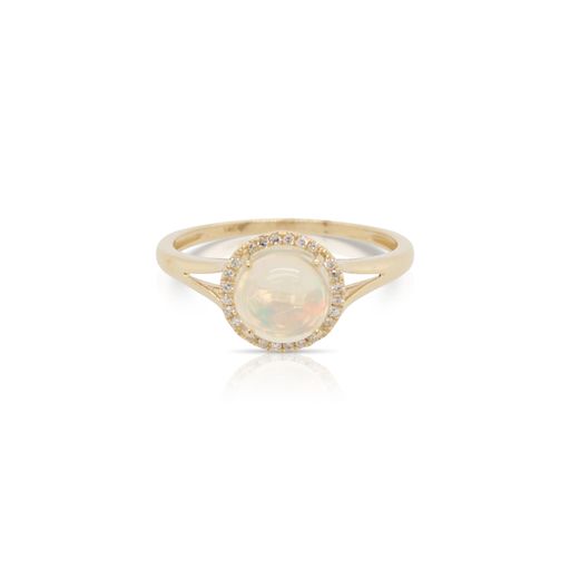 Opal and Diamond Ring